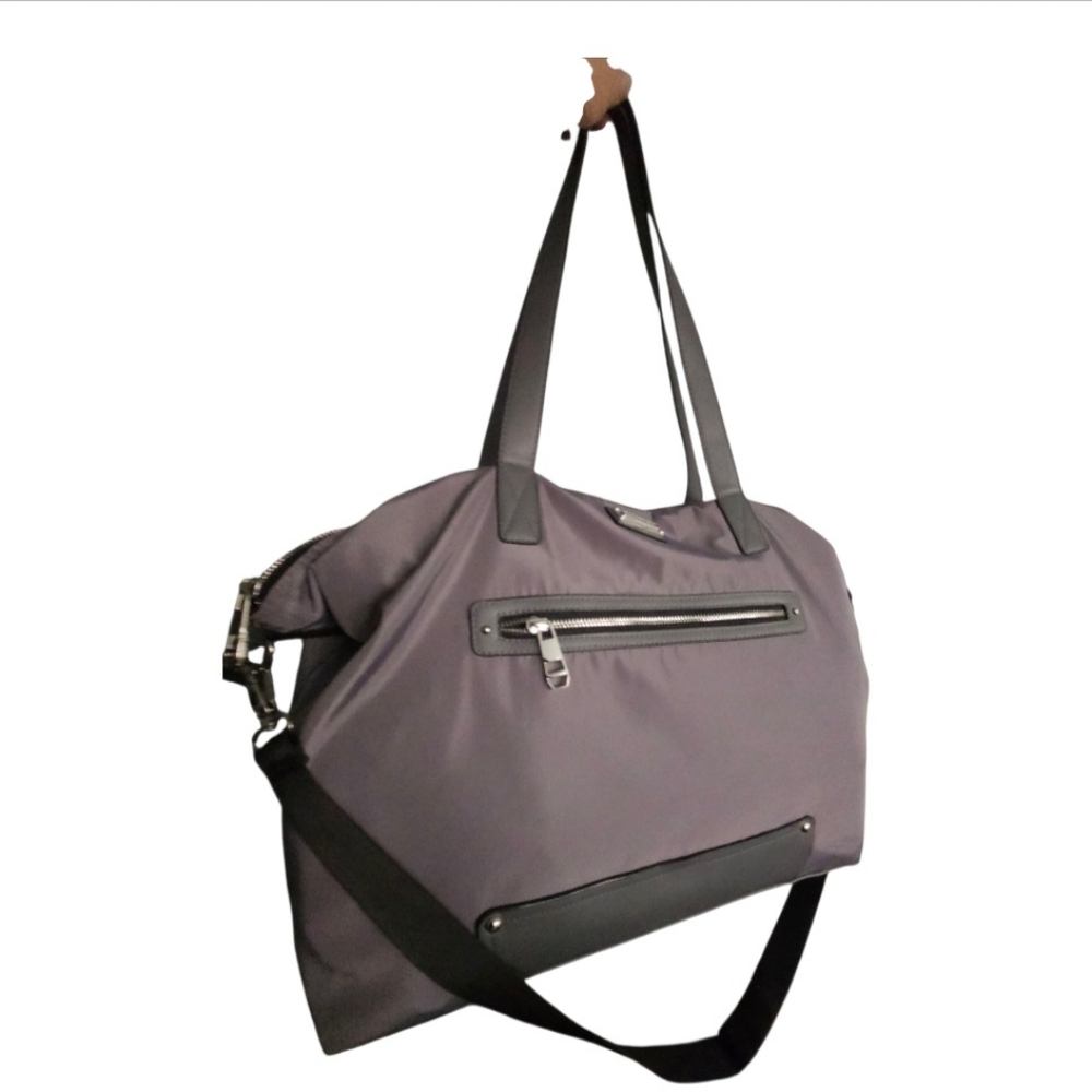 Grey Madden Girl Weekender Tote